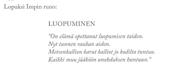 Luopumisen taito
