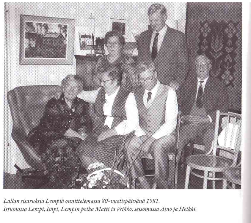 Lempi&auml; onnitellaan 80-vuotisp&auml;iv&auml;n&auml; 1981